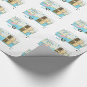 Vintages Camper-Anhänger-Wrapper Geschenkpapier (Ecke)