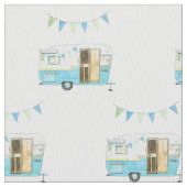 Vintages Camper-Gewebe Stoff (Nahaufnahme)