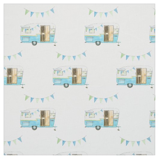 Vintages Camper-Gewebe Stoff (Muster)