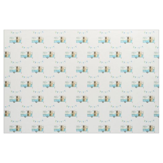 Vintages Camper-Gewebe Stoff (Fat Quarter (45,7 x 55,9 cm))