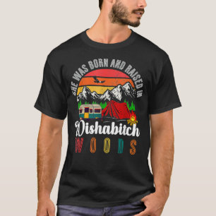 Vintages Camping, das sie geboren und in Weisheit  T-Shirt