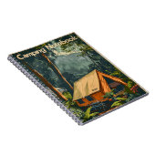 Vintages Camping im Dschungel Notizblock (Rechte Seite)