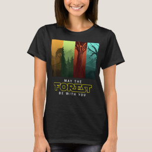 Vintages Camping kann der Wald bei Ihnen sein Erde T-Shirt
