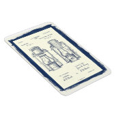 Vintages Camping Lamp Patent Magnet (Rechte Seite)