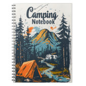 Vintages Camping Notizblock (Vorderseite)