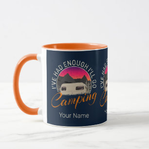 Vintages Camping- oder Motorhaubendesign für den U Tasse