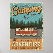 Vintages Camping Poster (Vorne)