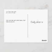 Vintages Camping Postkarte (Rückseite)