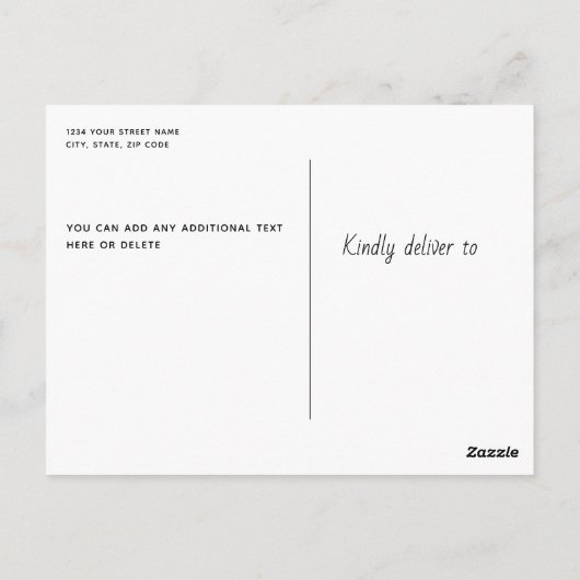 Vintages Camping Postkarte (Rückseite)