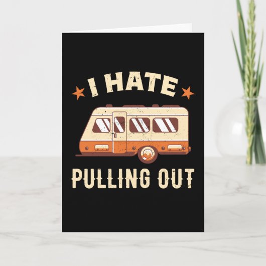 Vintages Camping RV Motorhome Geschenk Retro Karte (Vorderseite)