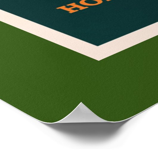 Vintages Camping-Site-Poster Poster (Ecke)