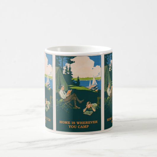 Vintages Camping Verwandlungstasse (Mittel)