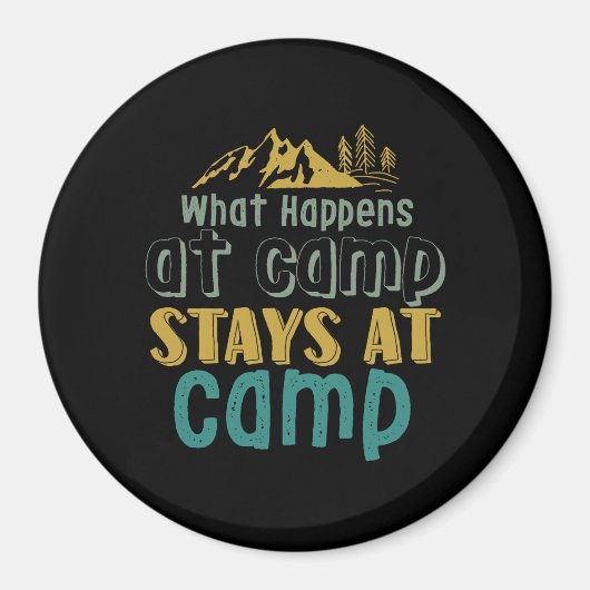 Vintages Camping-Wander-Angebot, was im Campingpla Magnet (Vorne)