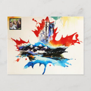 Vintages Canada Mapfelseil Leaf Reisen Liebe Wasse Feiertagspostkarte