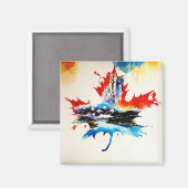 Vintages Canada Mapfelseil Leaf Reisen Liebe Wasse Magnet (Vorderseite/Rückseite)