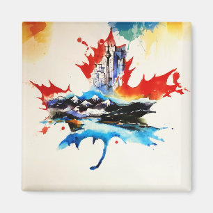 Vintages Canada Mapfelseil Leaf Reisen Liebe Wasse Magnet