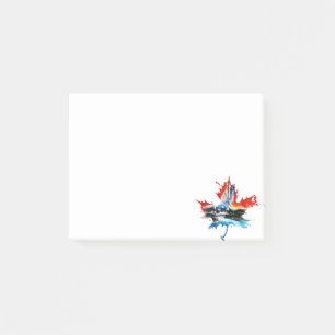 Vintages Canada Mapfelseil Leaf Reisen Liebe Wasse Post-it Klebezettel