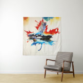 Vintages Canada Mapfelseil Leaf Reisen Liebe Wasse Wandteppich (Beispiel)