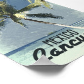 Vintages Cancun Mexico Reiseabenteuer Poster (Ecke)