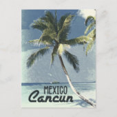 Vintages Cancun Mexiko Feiertagspostkarte (Vorderseite)