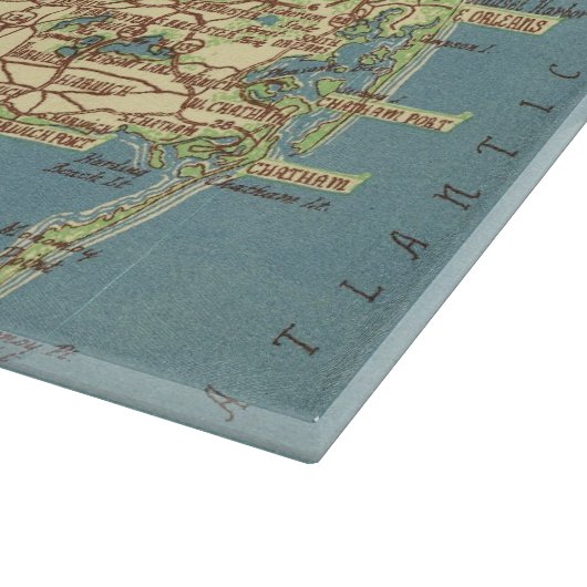 Vintages Cape Cod Map (1940) Schneidebrett (Ecke)