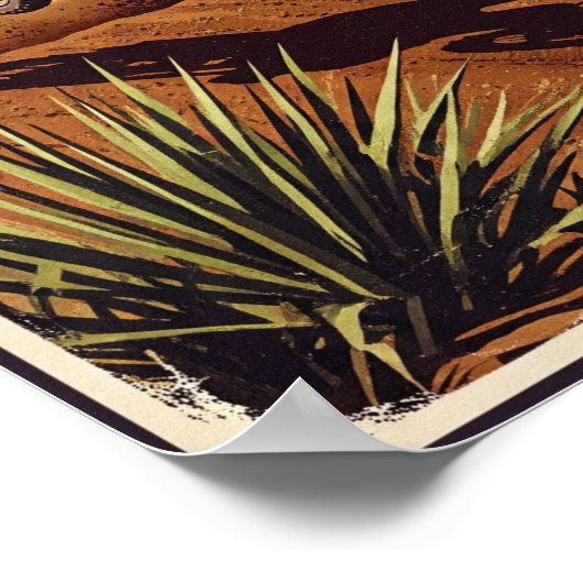 Vintages Carlsbad Raceway Motocross Wall Poster (Ecke)