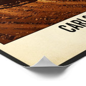 Vintages Carlsbad Raceway Motocross Wall Poster (Ecke)