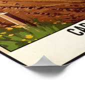 Vintages Carlsbad Raceway Motocross Wall Poster (Ecke)