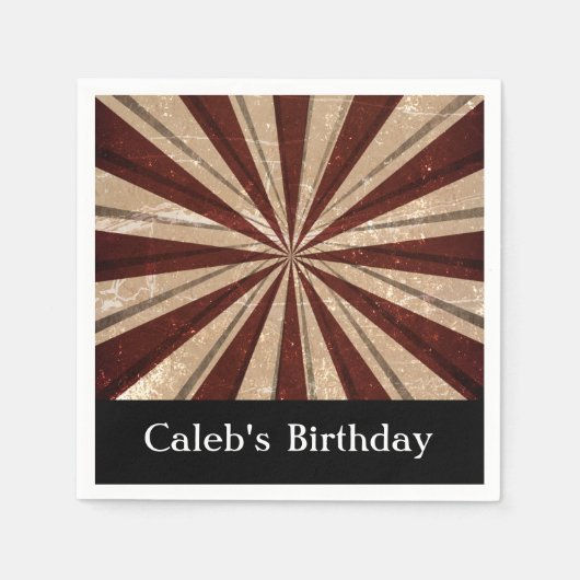 Vintages Carnival Party Abendessen Cocktail Napkin Serviette (Vorderseite)