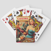 Vintages Casino Illustration Spielkarten (Rückseite)