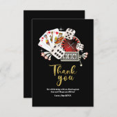 Vintages Casino, Poker, Erwachsene, danke Karte (Vorne/Hinten)