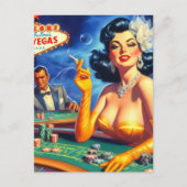 Vintages Casino Postkarte (Vorderseite)
