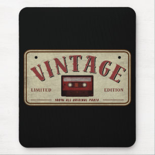 Vintages Cassette Tape Limited Edition Music Lover Mousepad