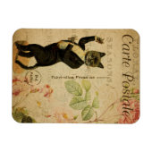 Vintages Cat Theme | Postale | Katzentanz Magnet (Horizontal)