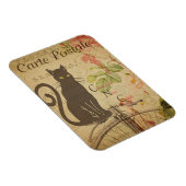 Vintages Cat Theme | Postale | Schwarze Katze Magnet (Rechte Seite)