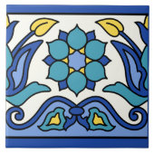 Vintages Catalina Island Tessiner Design Fliese (Vorderseite)