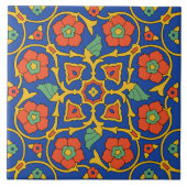 Vintages Catalina Island Tile Design Fliese (Vorderseite)