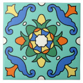 Vintages Catalina Island Tile Design Fliese (Vorderseite)