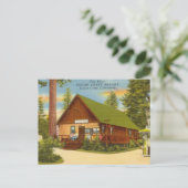 Vintages Cedar-Wappen, Kalifornien Postkarte (Stehend Vorderseite)