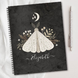Vintages Celestial Mystical Moth Notebook Notizblock
