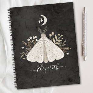 Vintages Celestial Mystical Moth Notebook Notizblock
