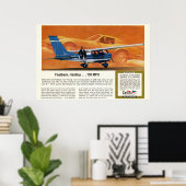 Vintages Cessna Aircraft Poster #2 (Heimbüro)