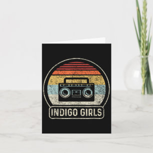 Vintages Cette Tape Indigo Rock Girls Music Retro  Karte