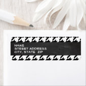 Vintages Chalkboard-Aussehen; Schwarz-Weiß-Hahnent (Insitu)