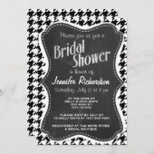 Vintages Chalkboard-Aussehen; Schwarz-Weiß-Hahnent Einladung (Vorne/Hinten)