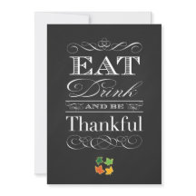 Vintages Chalkboard Classic Erntedank Dinner