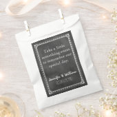 Vintages Chalkboard Custom Wedding Gefallen Tasche Geschenktütchen (Ausgeschnitten)
