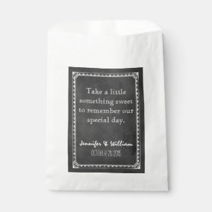 Vintages Chalkboard Custom Wedding Gefallen Tasche Geschenktütchen