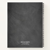 Vintages Chalkboard Familienkochbuch Rezept Notizbuch (Rückseite)