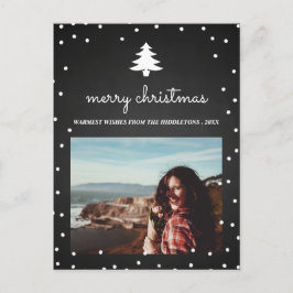 Vintages Chalkboard Frohe Weihnachten | Tree-Foto